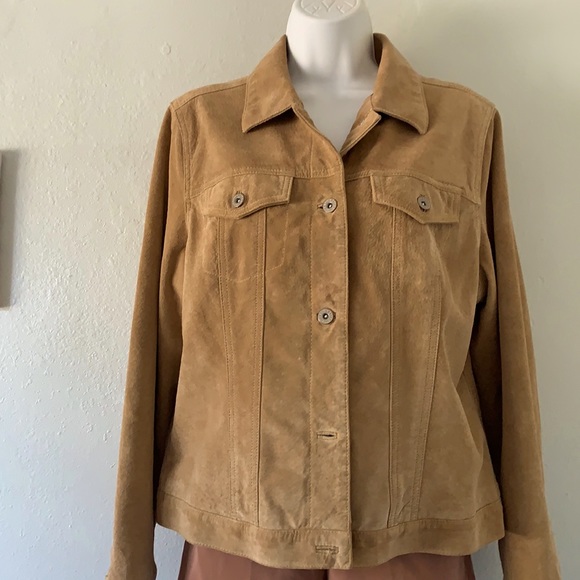 Eddie Bauer Premium Quality Suede Leather Jacket - Picture 3 of 11